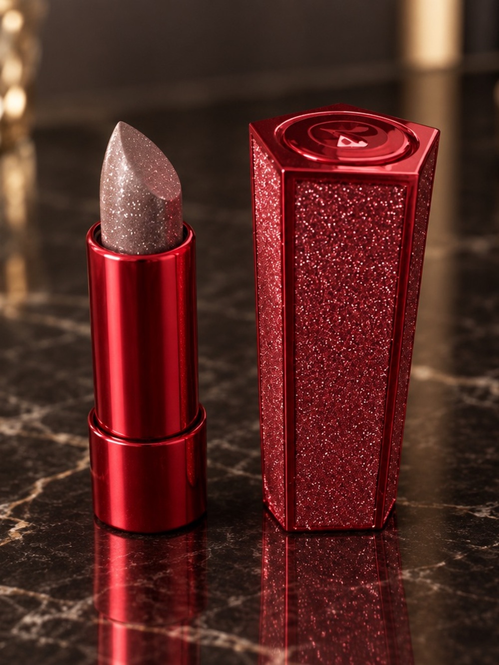 Hank & Henry glitter lipstick in color Sext
